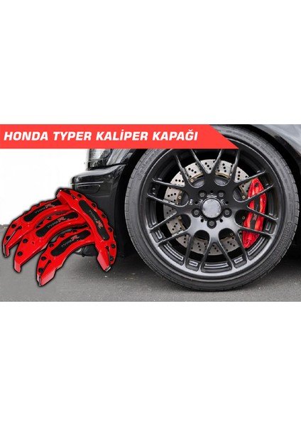 Kırmızı Type-R 4'lü Kaliper Seti Yapıştırma Logolu fırsatları