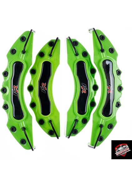 Yeşil Fr 4'lü Kaliper Seti Yapıştırma Logolu