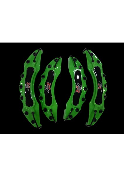 Yeşil Fr 4'lü Kaliper Seti Yapıştırma Logolu modelleri