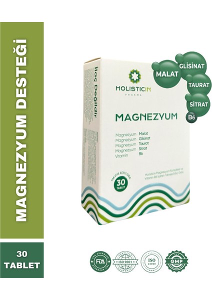 Magnzeyum Malat,glisinat,taurat,sitrat,b6 Içeren Takviye Edici Gıda