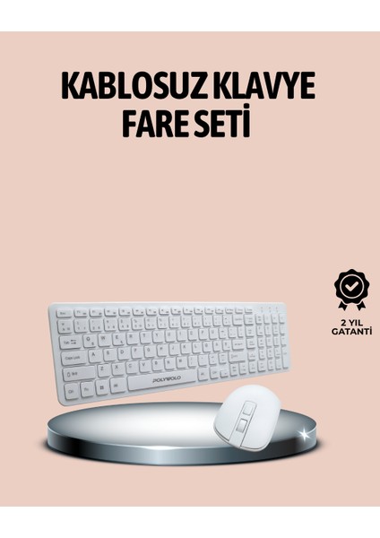 Q Klavye Klavye ve Mouse Seti USB Girişli Kablosuz