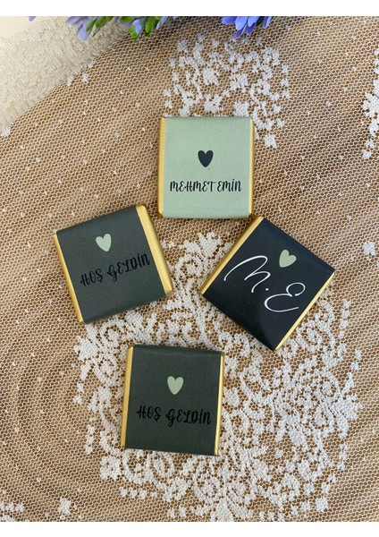 Kişiye Özel Bebek-Nikah-Söz-Özel Günler Çikolatası-40 Adet-Kutusuz modelleri