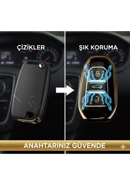 Jetta Metalize Anahtar Kabı Jetta Uyumlu Anahtar Kılıfı E.m fiyatları
