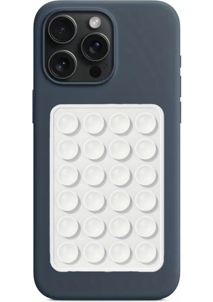 Silikon Vakumlu Telefon Tutucu, Cep Telefonu Için Silikon Yapışkanlı, Kaymaz Vantuz Telefon Tutucu B