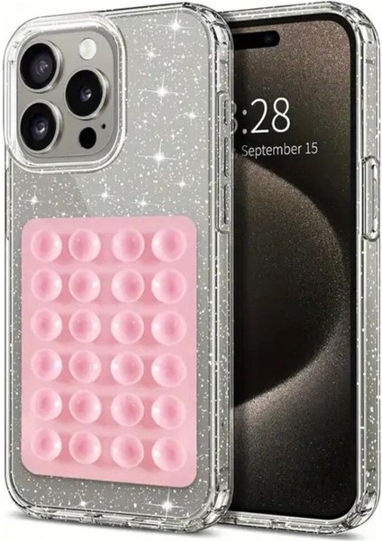 Silikon Vantuzlu Telefon Tutacağı 24 Vantuzlu 1 Paket Yapışkanlı Cep Telefonu Tutucu Mıknatıslı Çok