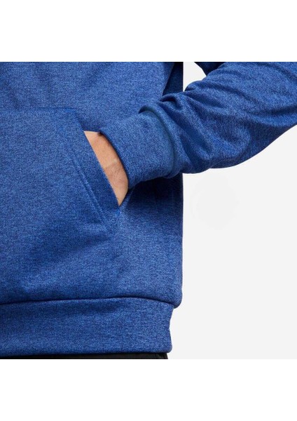DQ4834 492 Nike Therma Fıt Hoodie Pullover Erkek Sweatshirt