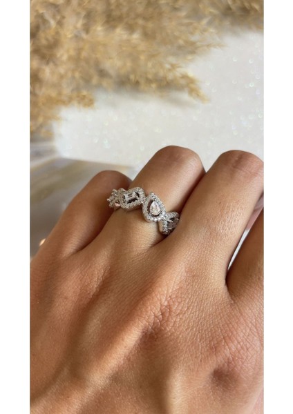 Kararmaya Karşı Markiz Model 925 Ayar Gümüş Yüzük