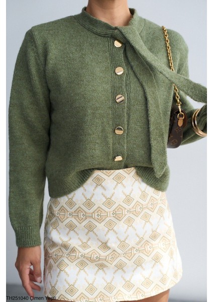 Kadın Selanik Örgü Basıc Triko Hırka