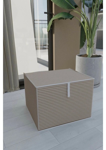 Çok Amaçlı Düzenleyici Kutu Organizer Cırt Cırtlı Hurç Maxi Boy 30CM x 40CM x 50CM (1 Adet) 7644 ( Lisinya )