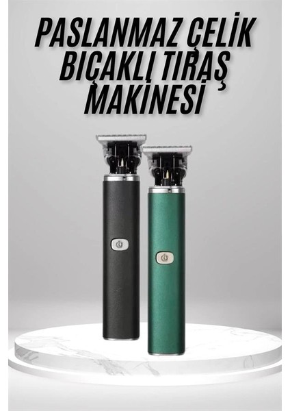 Tıraş Makinesi Profesyonel Paslanmaz Çelik T-Bıçak Saç Sakal Ense Vücut fiyatları