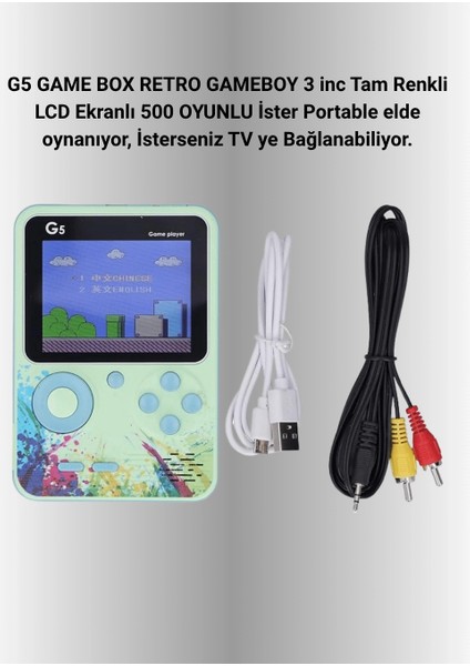 Tv Bağlantılı 500 Oyunlu Mini Gameboy Konsol fiyatları