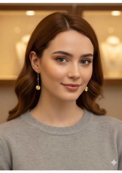 925 Ayar Papatya Silver Kristal Daire Küpe.kalemli Gözlü Top Küpe.rose.gold.rodaj indirimleri