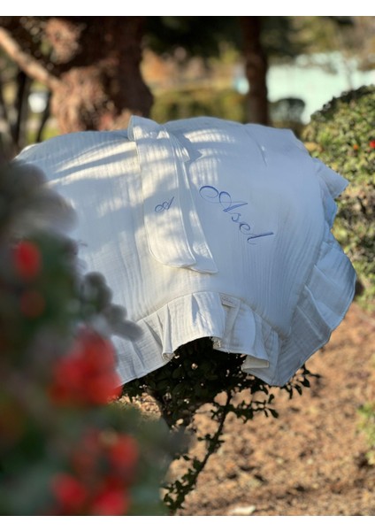 Kişiye Özel Nakışlı %100 Pamuk Dört Kat Müslin Bebek Kundağı fiyatları