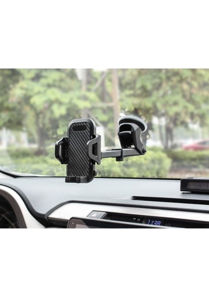 Araç Içi Ayarlanabilir Telefon Tutucu Cam ve Torpido Için Yüksek Kalite Ücret Garantili Beyaz Ç