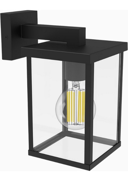 Bellini Dış Mekan Kare Duvar Lambası IP44 Max 25W Siyah fiyatları