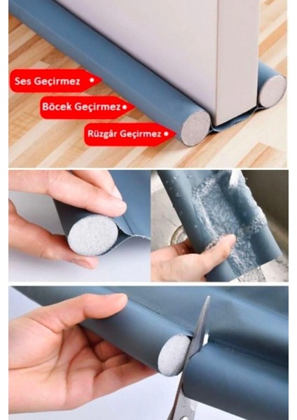 Kapı Altı Rüzgar ve Toz Önleyici Isı Koruyucu Izolatör Boyu Ayarlanabilir Model