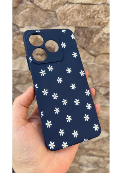 Realme C63 Uyumlu Mini Papatya Desenli Silikon Darbe Emici Klasik Korumalı Rubber Kılıf modelleri