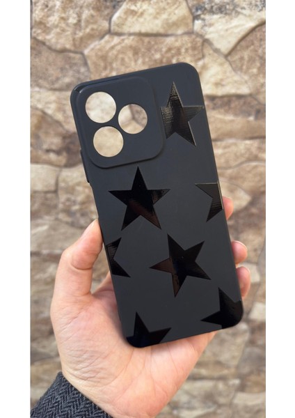 Realme C63 Uyumlu Star Silikon Darbe Emici Klasik Korumalı Rubber Kılıf