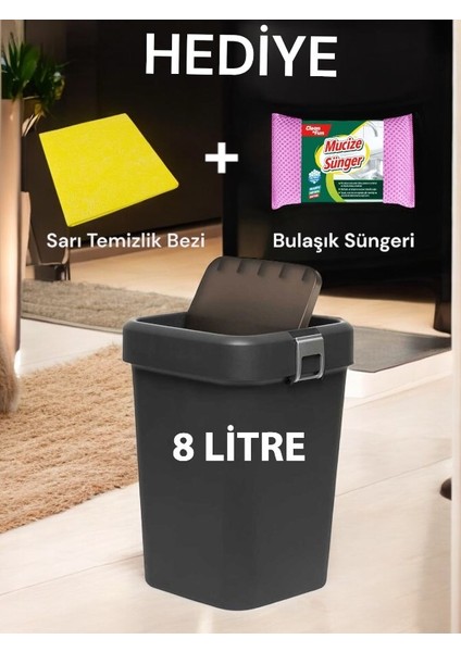 Technow Motek COB-410 8 Litre Çöp Kutusu Kovası + Temizlik Seti