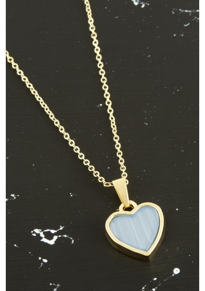 Kalp Polyester Kolye