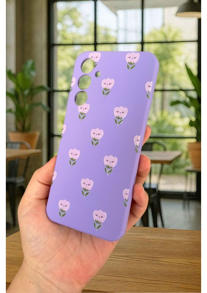 Samsung Galaxy A25 Uyumlu Mini Lale Desenli Silikon Darbe Emici Klasik Korumalı Rubber Kılıf fırsatları