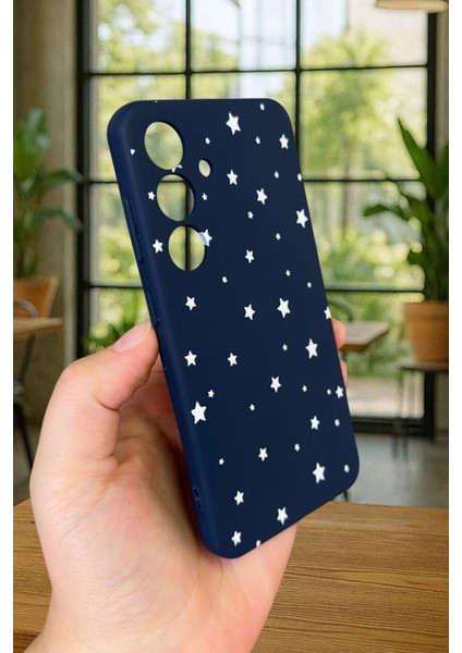 Samsung Galaxy S24- Minimal Yıldız Desenli Silikon Darbe Emici Klasik Korumalı Rubber Kılıf modelleri
