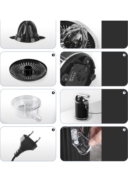 D-8037F 600WATT Elektrikli Narenciye Sıkacağı Meyve Sıkacağı Portakal Sıkacağı fırsatları