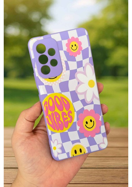 Samsung Galaxy A53 Uyumlu Good Vibes Silikon Darbe Emici Klasik Korumalı Rubber Kılıf