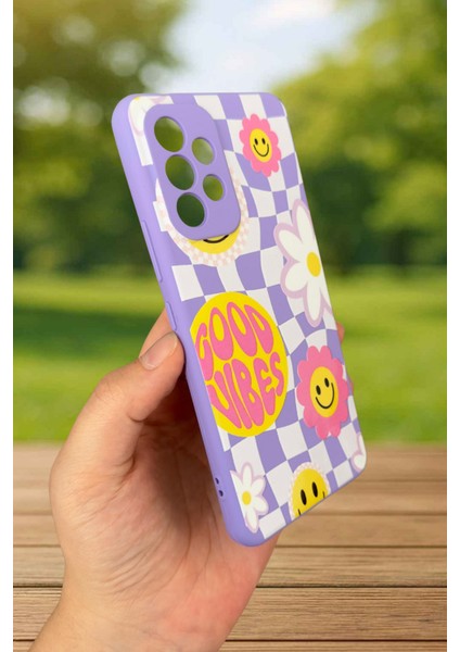 Samsung Galaxy A53 Uyumlu Good Vibes Silikon Darbe Emici Klasik Korumalı Rubber Kılıf fırsatları