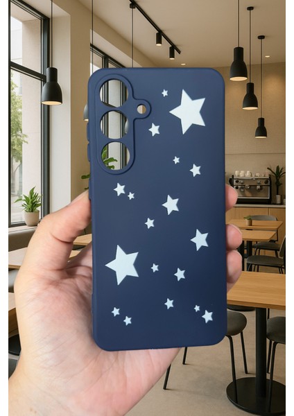 Samsung Galaxy M34 - Mini Yıldız Desenli Silikon Darbe Emici Klasik Korumalı Rubber Kılıf fiyatları