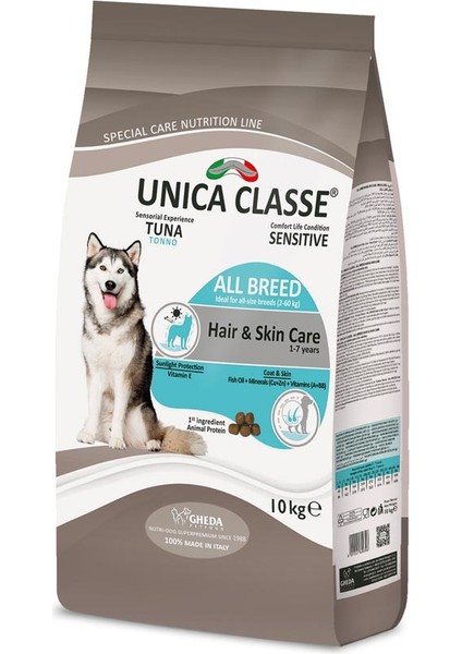 Tüy ve Deri Sağlığı Tüm Irklar Için Ton Balıklı Köpek Maması 10KG