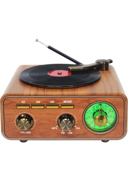 SP-424 Usb-Sd-Fm-Bluetooth Destekli Şarjlı Nostaljik Retro Radyo - Açık Kahverengi fiyatları