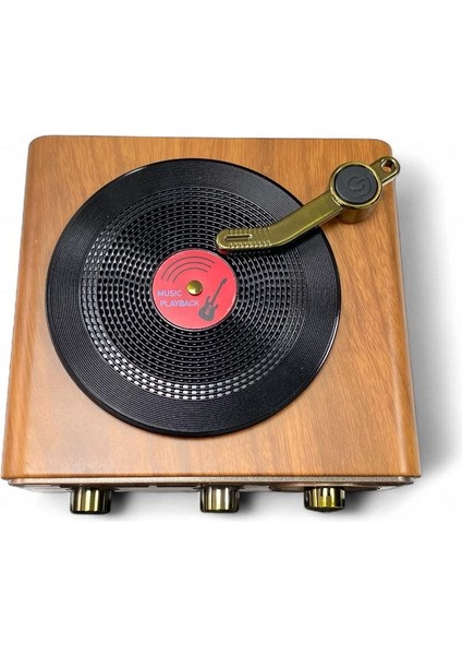 SP-424 Usb-Sd-Fm-Bluetooth Destekli Şarjlı Nostaljik Retro Radyo - Açık Kahverengi modelleri