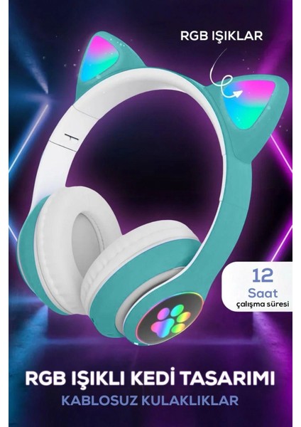 Kedi Figurlu Kulaklık - Lisinya modelleri