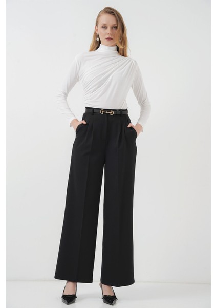 Kadın Bdart Drape Detaylı Vücuda Oturan Dik Yaka Bluz Beyaz fiyatları