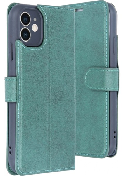 iPhone 11 Kılıf Trend S Plus Kapaklı Kılıf - Yeşil fırsatları