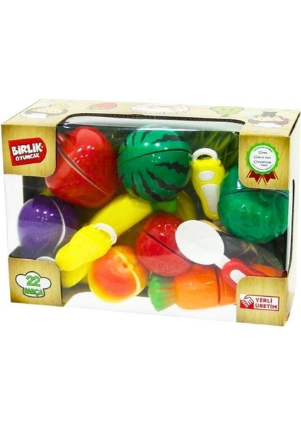 Kesilebilen Sebze/meyve Seti 22 Parça