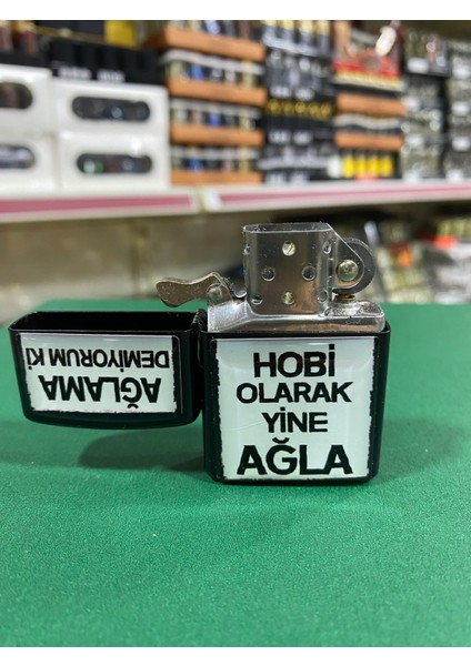 Hobi Olarak Yine Ağla Yazılı Benzinli Çakmak fiyatları