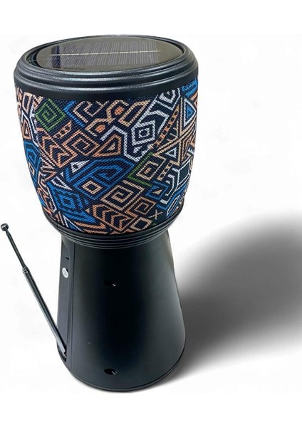 SP-601 El Fenerli Taşınabilir Solar Şarjlı Bluetooth Fm Radyo Desenli Hoparlör fırsatları