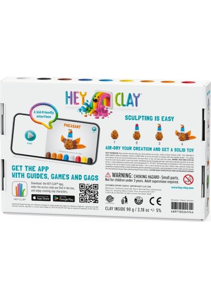 Hava ile Kuruyan Kil (6'lı Kutu) - Kuşlar (Sülün, Papağan, Güvercin) fiyatları