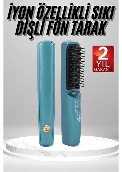 Şarjlı Saç Düzleştirici Tarak Iyon Özellikli Sıkı Dişli Elektriklenme Kar? - M699R626-K79 fiyatları