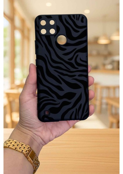 Realme C21Y ve C25Y -Zebra Desenli Silikon Darbe Emici Klasik Korumalı Rubber Kılıf fiyatları