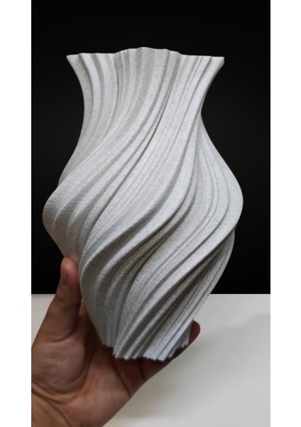 Spiral Tasarımlı Dekoratif Vazo – Modern Minimalist Ev Aksesuarı (Çiçekler Dahil Değildir) fiyatları