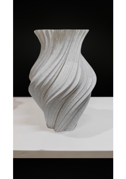 Spiral Tasarımlı Dekoratif Vazo – Modern Minimalist Ev Aksesuarı (Çiçekler Dahil Değildir) modelleri
