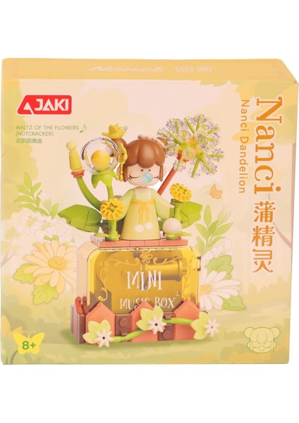 HK113 Jaki Karahindiba Müzik Kutusu 144 Parça Block Oyuncak