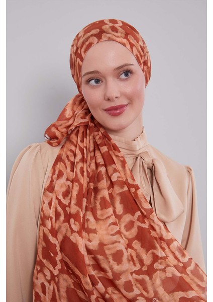 Somon Leopar Desen Vivian Şal fiyatları