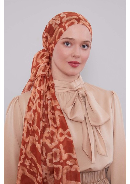 Somon Leopar Desen Vivian Şal modelleri