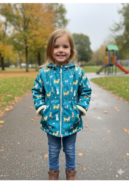 Kız Çocuk Mont Kışlık Spor Içi Mifyonlu Kapüşonlu &kaban & Parka, !!! Dar Kalıp