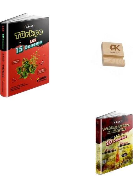 Aydın Lgs 8. Sınıf Türkçe ve Inkılap Denemeleri + Telefon Standı