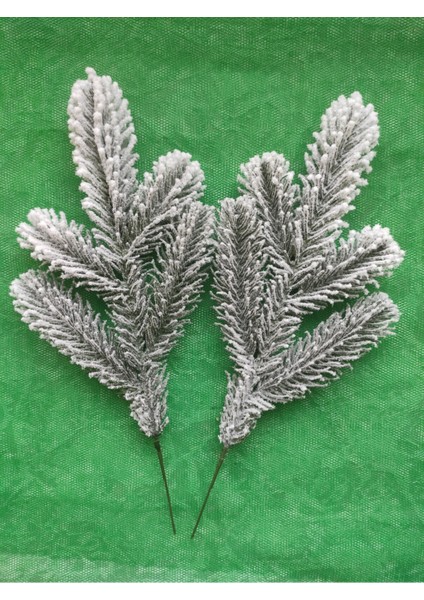 Yılbaşı Karlı Çam Dalı Ithal Gerçek Görünümlü 1 Adet